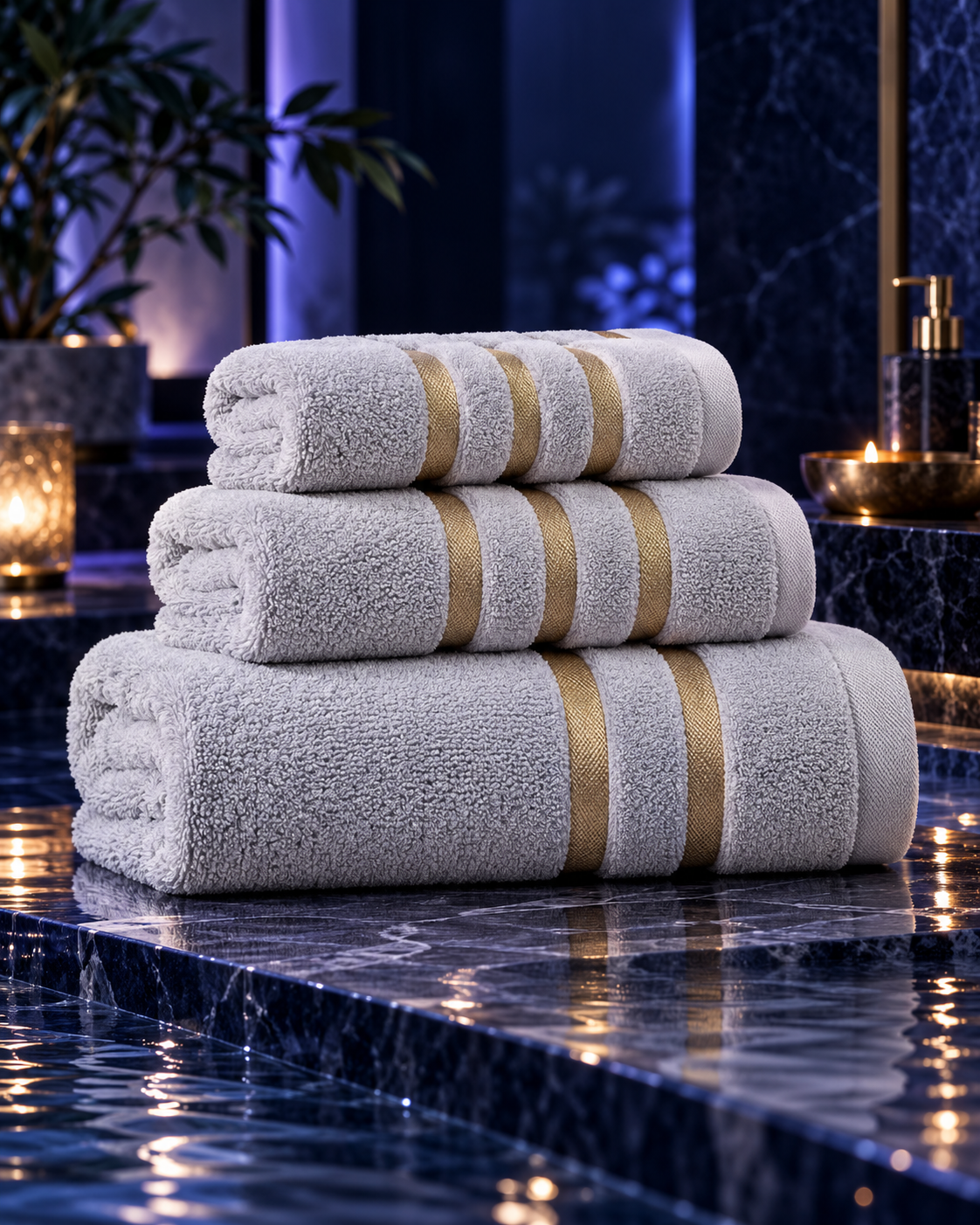 Velora™ Night Reset Towel Set | Premium 3-Piece Bath Towels